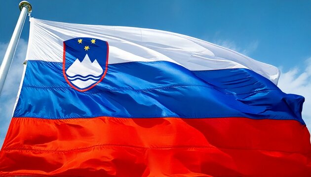 flag of the Slovenia - Powered by Adobe
