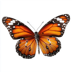 Fototapeta premium Stunning Monarch Butterfly with Vibrant Orange Wings , PNG isolated cut out image