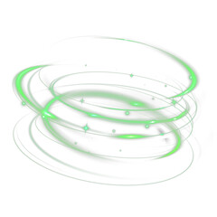 PNG Glowing Green Light Swirl	tornado