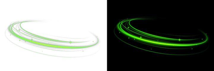 PNG Glowing Green Light Swirl	tornado