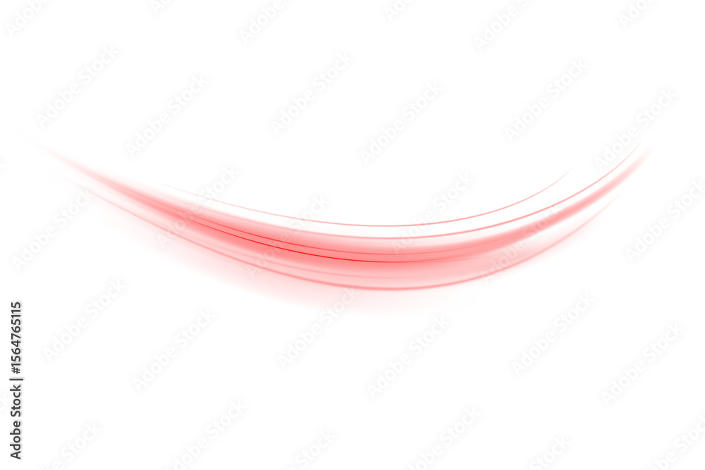 Aufkleber glowing red laser speed trail png with motion blur and city light streaks. futuristic energy lines o