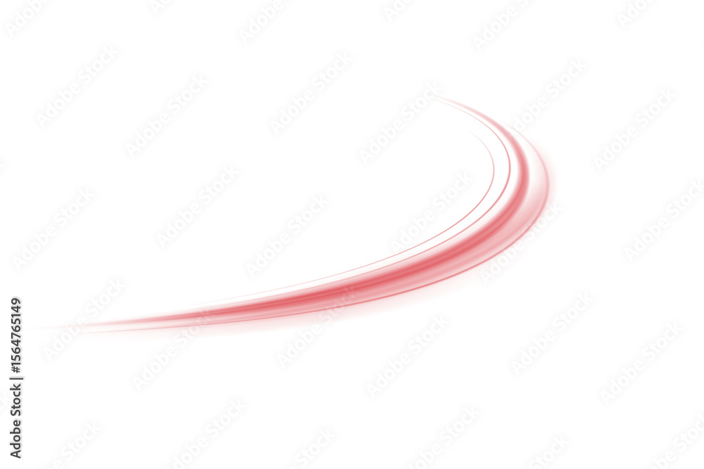 Poster glowing red laser speed trail png with motion blur and city light streaks. futuristic energy lines o