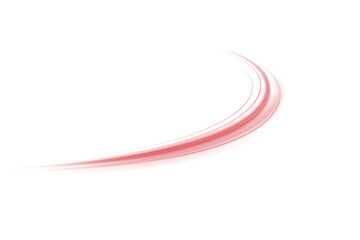 Glowing Red Laser Speed Trail PNG with Motion Blur and City Light Streaks. Futuristic Energy Lines on Red Background for Modern Technology Art, Sci-Fi Design or Abstract Overlays