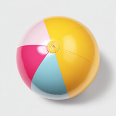 Obraz premium Colorful Beach Ball - Perfect Summer Fun , PNG isolated cut out image