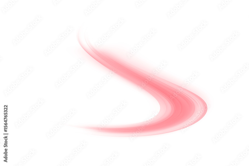 Aufkleber glowing red laser speed trail png with motion blur and city light streaks. futuristic energy lines o