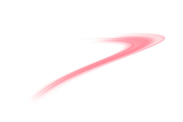 Glowing Red Laser Speed Trail PNG with Motion Blur and City Light Streaks. Futuristic Energy Lines on Red Background for Modern Technology Art, Sci-Fi Design or Abstract Overlays