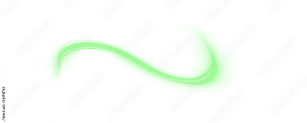 Poster glowing green laser trace png with motion blur and urban light stripes. futuristic energy lines on g