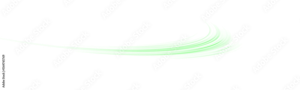 Poster glowing green laser trace png with motion blur and urban light stripes. futuristic energy lines on g