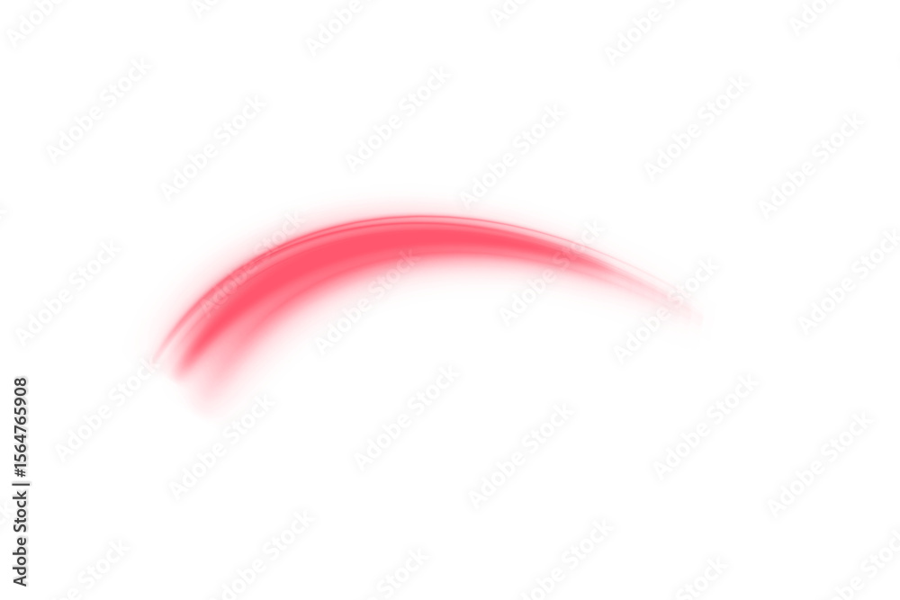 Aufkleber glowing red laser speed trail png with motion blur and city light streaks. futuristic energy lines o