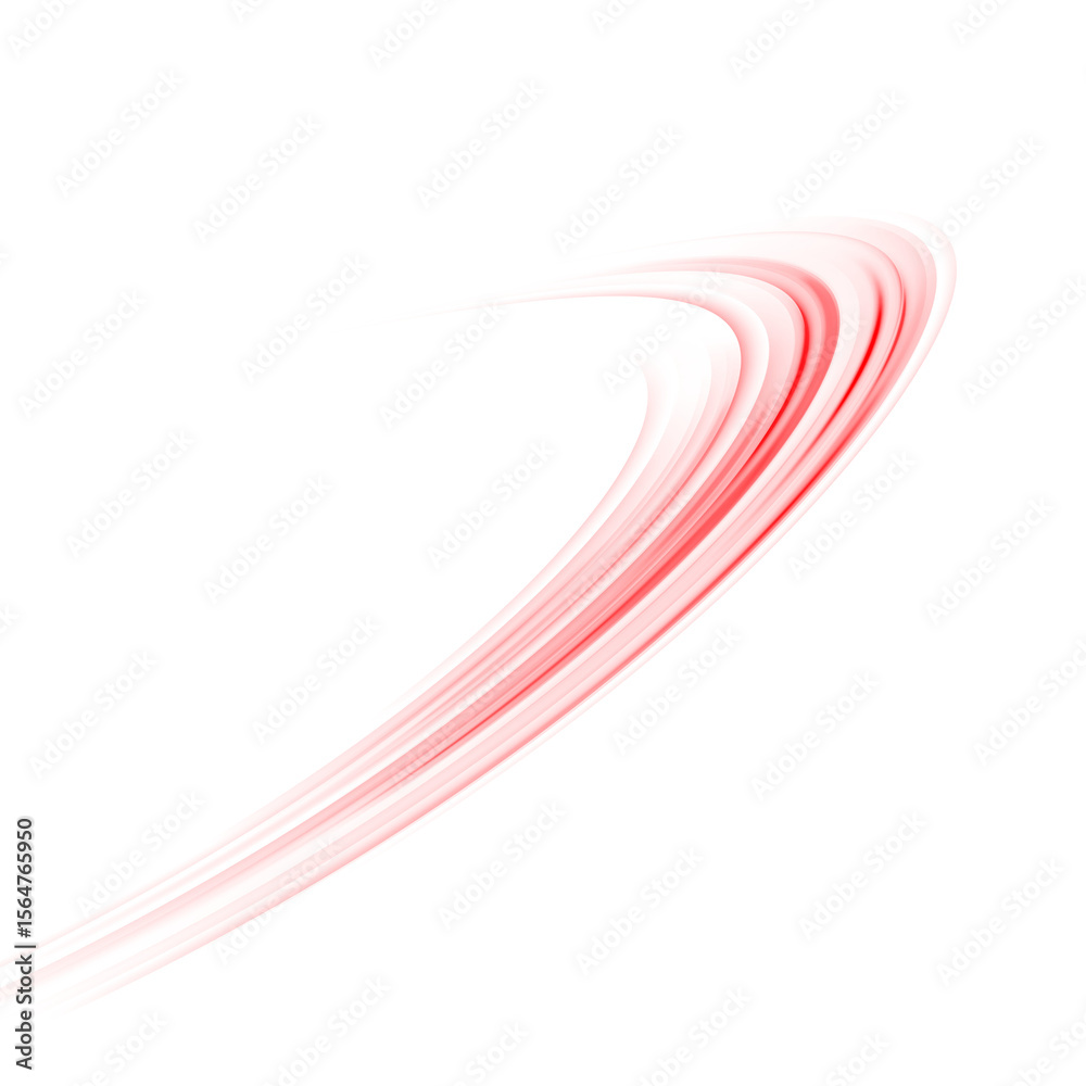Aufkleber glowing red laser speed trail png with motion blur and city light streaks. futuristic energy lines o