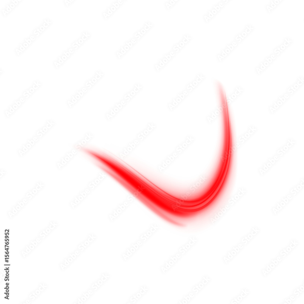 Aufkleber glowing red laser speed trail png with motion blur and city light streaks. futuristic energy lines o