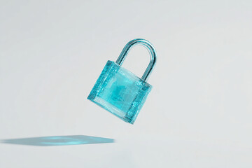 bolt lock minimal against a basic background