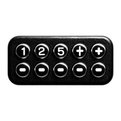 Password entry screen with dots, isolated on transparent background
