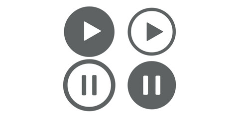 Video Play sign, Play button icons, Play icon, Play video symbol