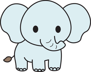 Obraz premium Baby cute elephant