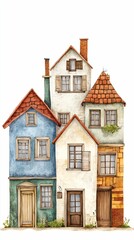 Colorful Residential Houses with Unique Architectural Designs