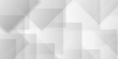 Obraz premium Luxury modern element shiny line technology Light gray and white overlap triangle. Abstract pattern design Space design concept for corporate, business, institution presentation.