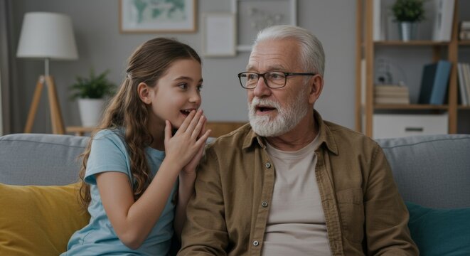 Girl shares secret with her grandfather, trust in the family