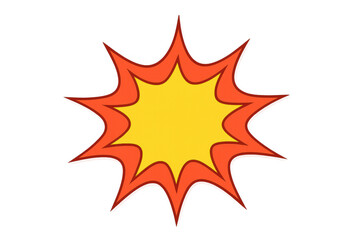 Explosive graphic with vivid colors, bursting transparently—dynamic visual element signaling intense energy or dramatic narrative impact