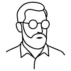 Obraz premium man with a beard