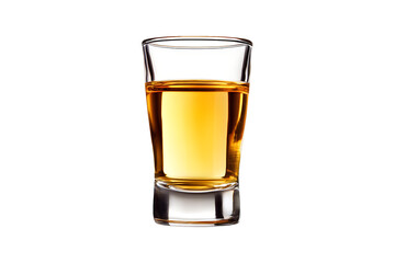 Tequila Shot isolated on transparent background.
