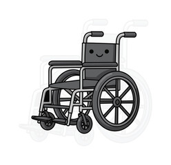 Kawaii Wheelchair Chibi Medical Healthcare