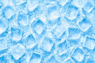 Clear Ice Cubes Texture Background