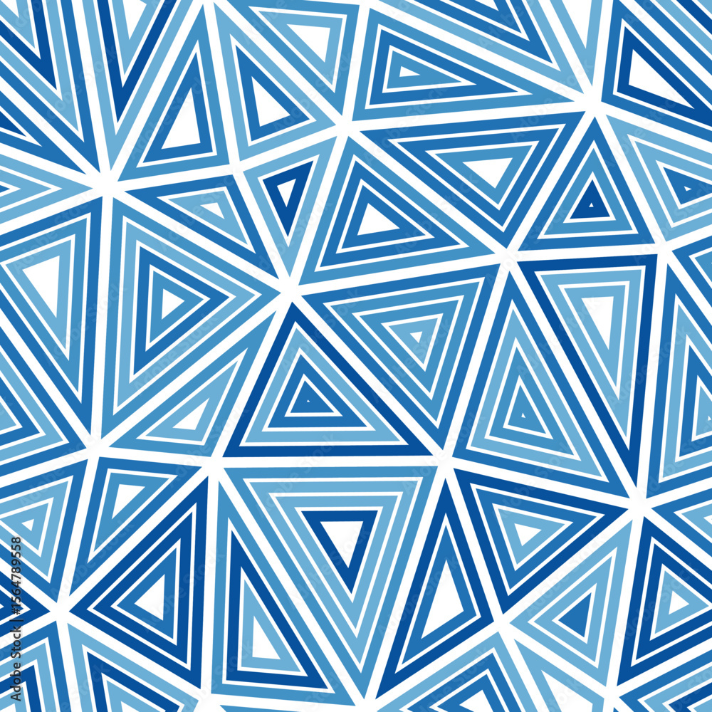 Poster triangular pattern background. multiple repeated inner triangles. big triangles size. mono tone colo