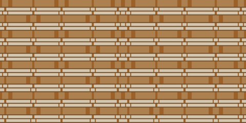 Seamless wooden tile pattern with rectangle in warm brown and beige tones, ideal for backgrounds, wallpapers, and decorative surfaces.