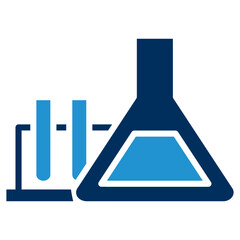 Laboratory Blue Color Icon