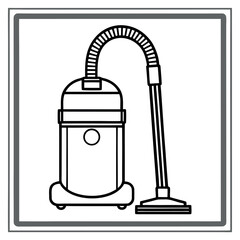 Vacuum cleaner with hose and nozzle cleaning appliance