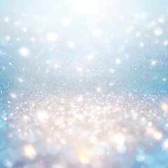 Obraz premium Bright icy blue abstract background with sparkle lights and soft shimmer ai