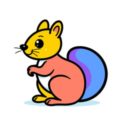 Vector Minimalist Geometric SVG Icon Set with Abstract Shapes and Flat Design Style in Bright Colors