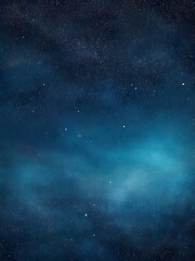 Fototapeta premium Deep navy starry abstract background with glowing particles and space texture ai