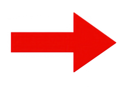 A simple red arrow pointing to the right, isolated on transparent background - Powered by Adobe