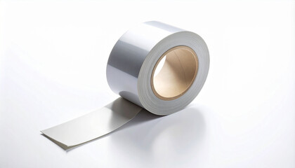 白背景に配置されたダクトテープ切り抜きモックアップ – Isolated Duct Tape Strip Mockup on White Background