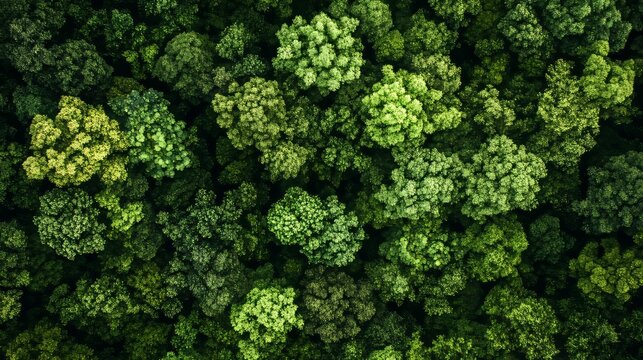 Eco-friendly green forest background template for nature conservation ideas