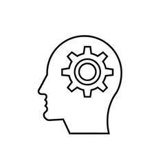 human head with gears