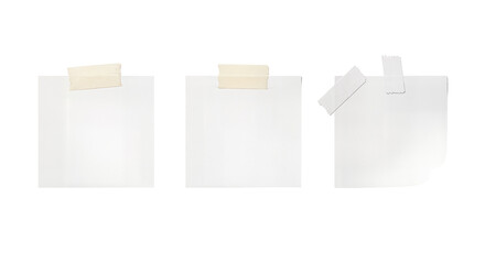 A square white note taped down
