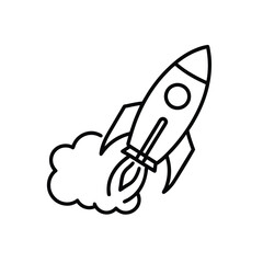 space rocket vector illustration
