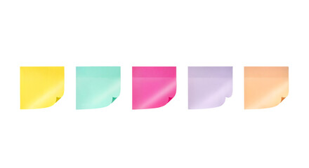 Colorful sticky notes attached to the wall