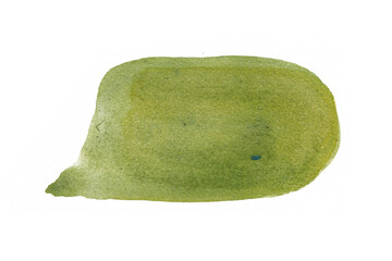 Watercolor green speech bubbles on transparent background. Hand-drawn, eco-friendly style for packaging, labels, chat design, branding, social icons.