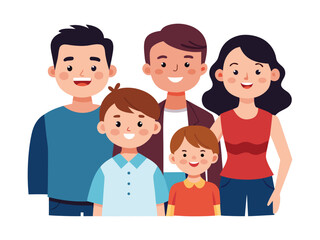 A diverse group of happy people posing together smiling in a studio portrait
