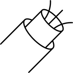 Fiber wire icon. Vector editable stroke.
