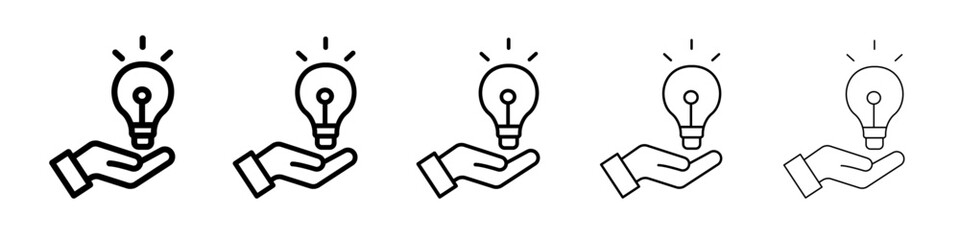 Solution,solve icon thin line outline set or collection