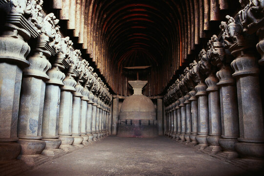 Chaitya hall, Karla, Lonavala, Maharashtra, India 
