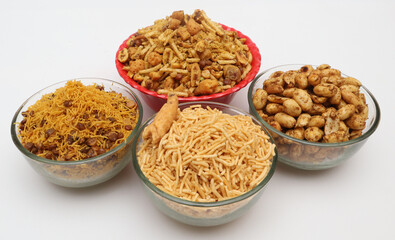 Crispy and Spiced Namkeen Trio in One Delicious Mix