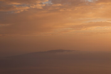 Sonnenuntergang mit Blick auf das Meer