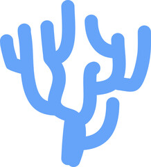 Flat Sea Coral Vector