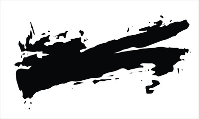 Obraz premium Dynamic diagonal paint splash. Expressive and chaotic hand-drawn grunge brush stroke illustration.